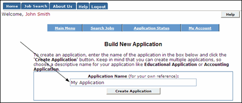 Build a New Application Screen.