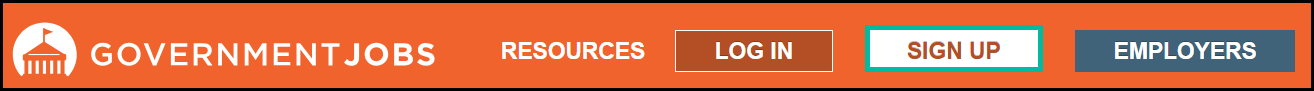 Image of GovernmentJobs.com signup header